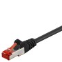 Cat6 S/FTP 0.25 m patch kábel fekete
